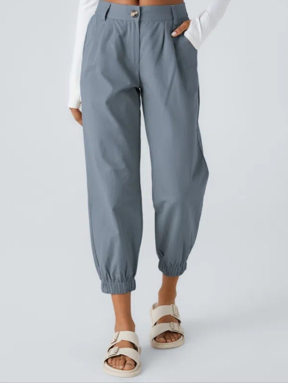 Halara Mid Rise Casual Joggers with Pockets